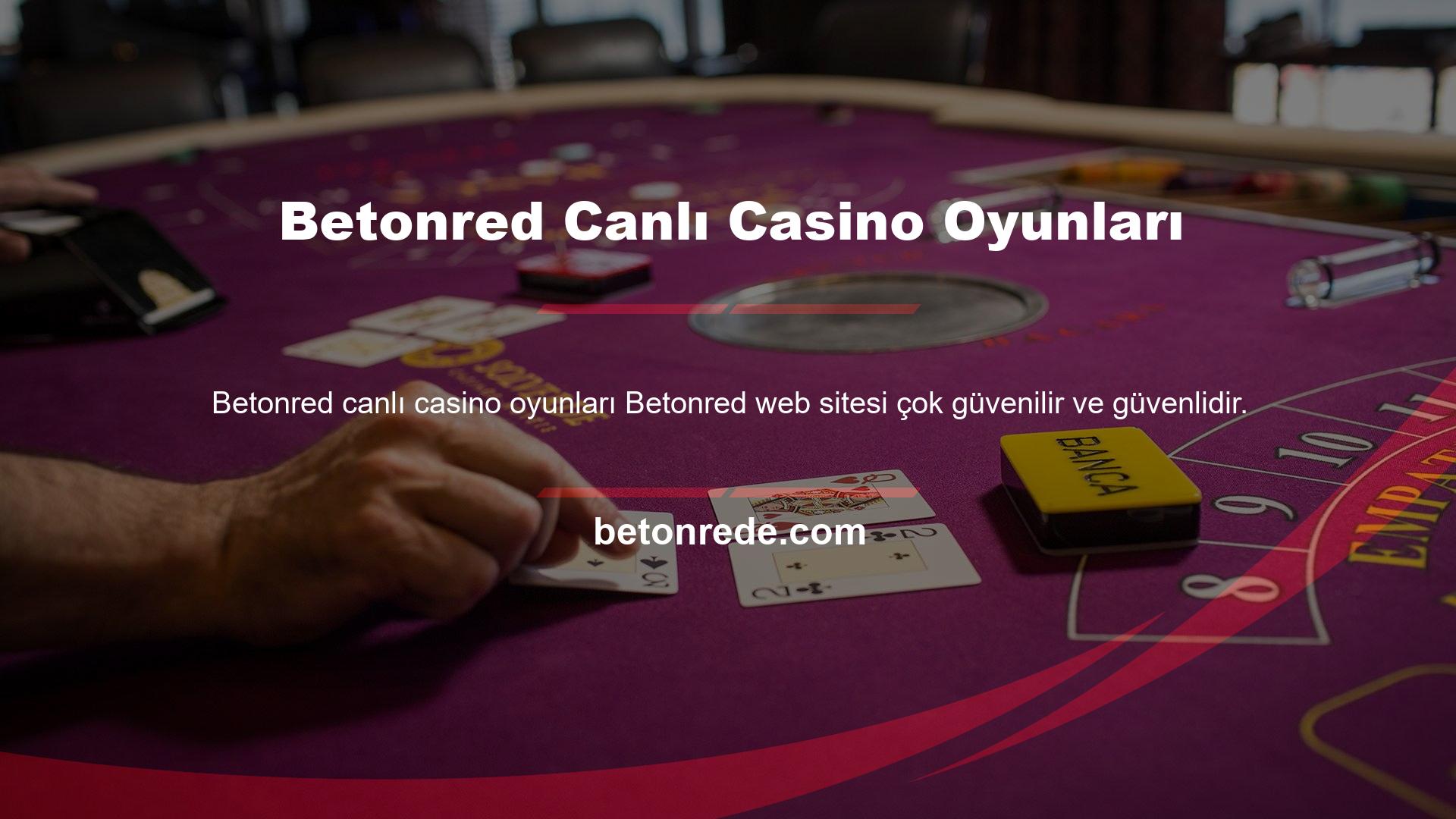 Betonred Canlı Casino Oyunları